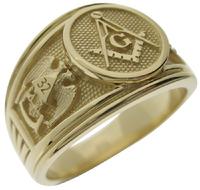 14k gold 3rd Degree Master Mason/SRSJ 32nd degree/York Rite Knights Templar ring