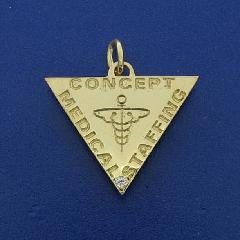 CONCEPT MEDICAL STAFFING LOGO IN FINE JEWELRY PENDANT