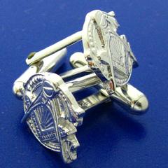 Sterling silver antique style Masonic cuff links